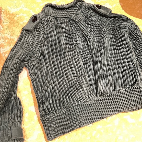 Burberry Brit deep teal green cardigan sweater - Picture 3 of 8